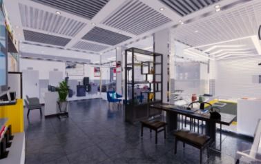 汽修廠(chǎng)展廳的空間設(shè)計(jì)要與整體裝飾造型互相適應(yīng)